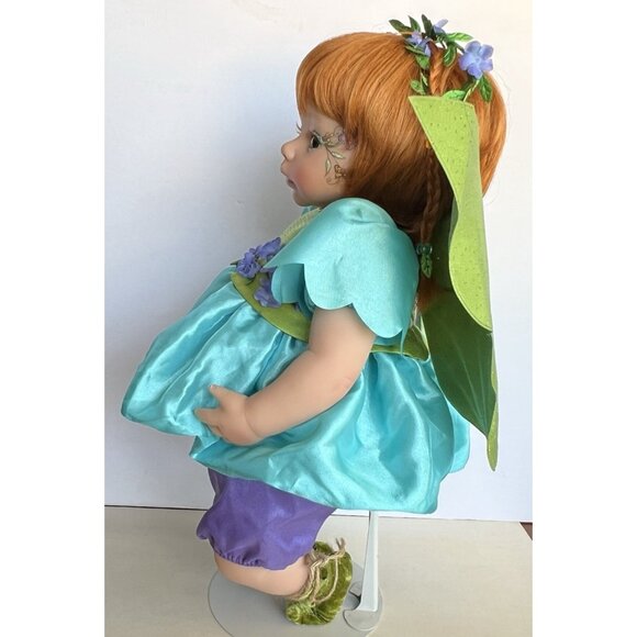 Paradise Galleries PIXIE GIRL DOLL Fairy Reborn RED HEAD 18" Vinyl Cloth COA - Picture 7 of 16